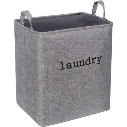 Foldable Laundry Basket with Sturdy Handles and Lightweight Microfibre Blend