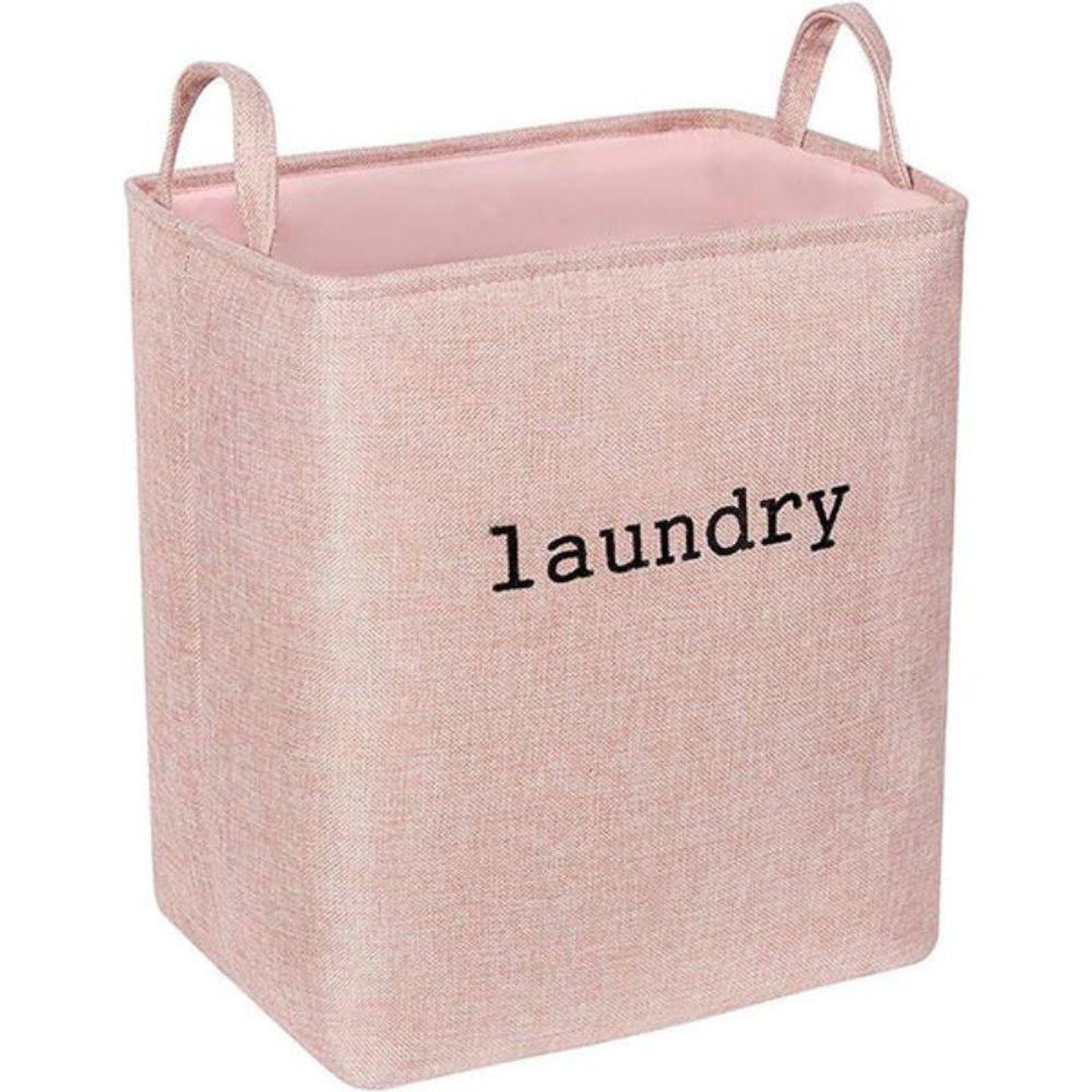 Foldable Laundry Basket with Sturdy Handles and Lightweight Microfibre Blend