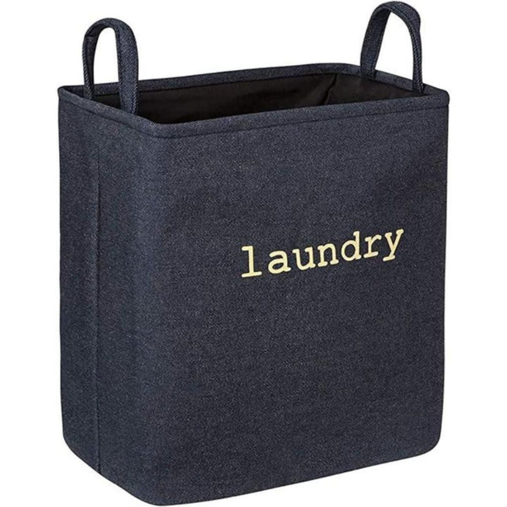 Foldable Laundry Basket with Sturdy Handles and Lightweight Microfibre Blend