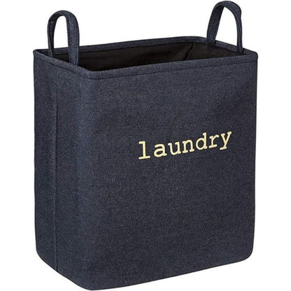 Foldable Laundry Basket with Sturdy Handles and Lightweight Microfibre Blend
