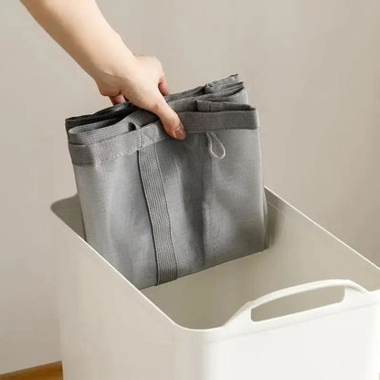 Foldable Mesh Laundry Hamper with Hanging Loop for Bedroom, Bathroom and Laundry Room