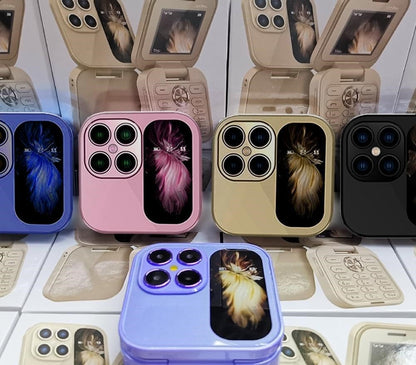 Foldable Mini Phone with Dual SIM, Micro-SD Slot, Camera and FM Radio