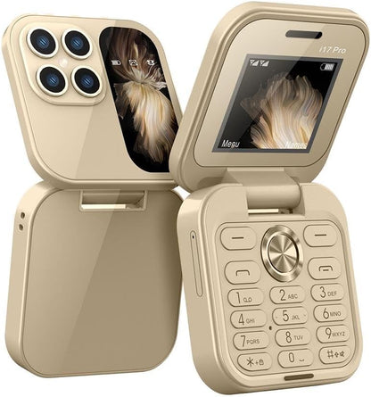 Foldable Mini Phone with Dual SIM, Micro-SD Slot, Camera and FM Radio