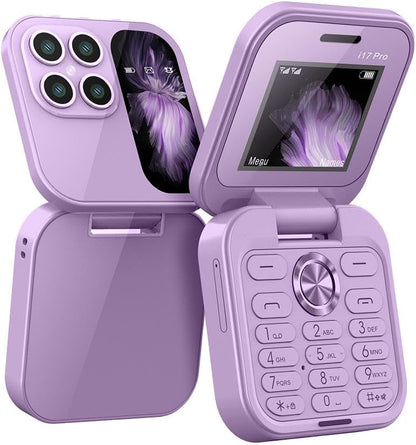 Foldable Mini Phone with Dual SIM, Micro-SD Slot, Camera and FM Radio