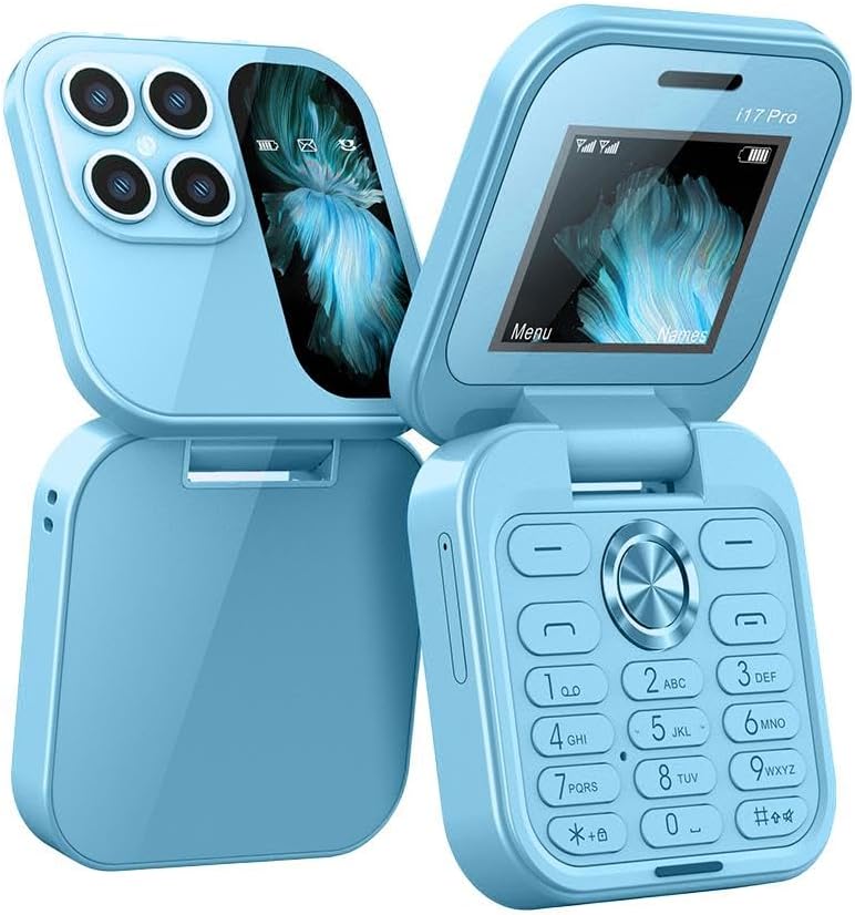 Foldable Mini Phone with Dual SIM, Micro-SD Slot, Camera and FM Radio