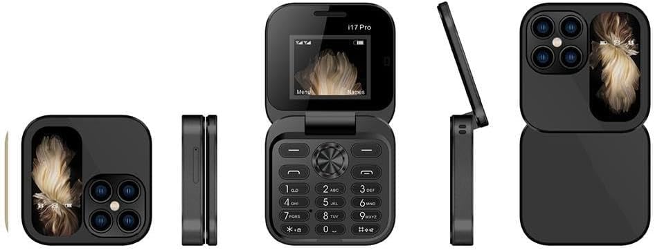 Foldable Mini Phone with Dual SIM, Micro-SD Slot, Camera and FM Radio