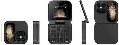 Foldable Mini Phone with Dual SIM, Micro-SD Slot, Camera and FM Radio