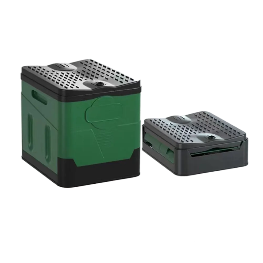 Foldable Portable Camping Toilet with Wide Seat and 600 lb Weight Capacity