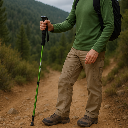 Foldable Trekking Pole with Adjustable Length and Foam Grip