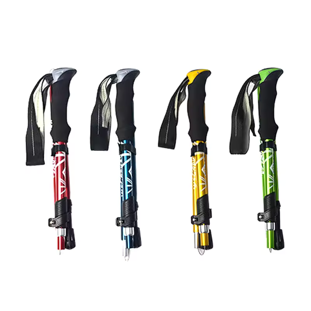 Foldable Trekking Pole with Adjustable Length and Foam Grip