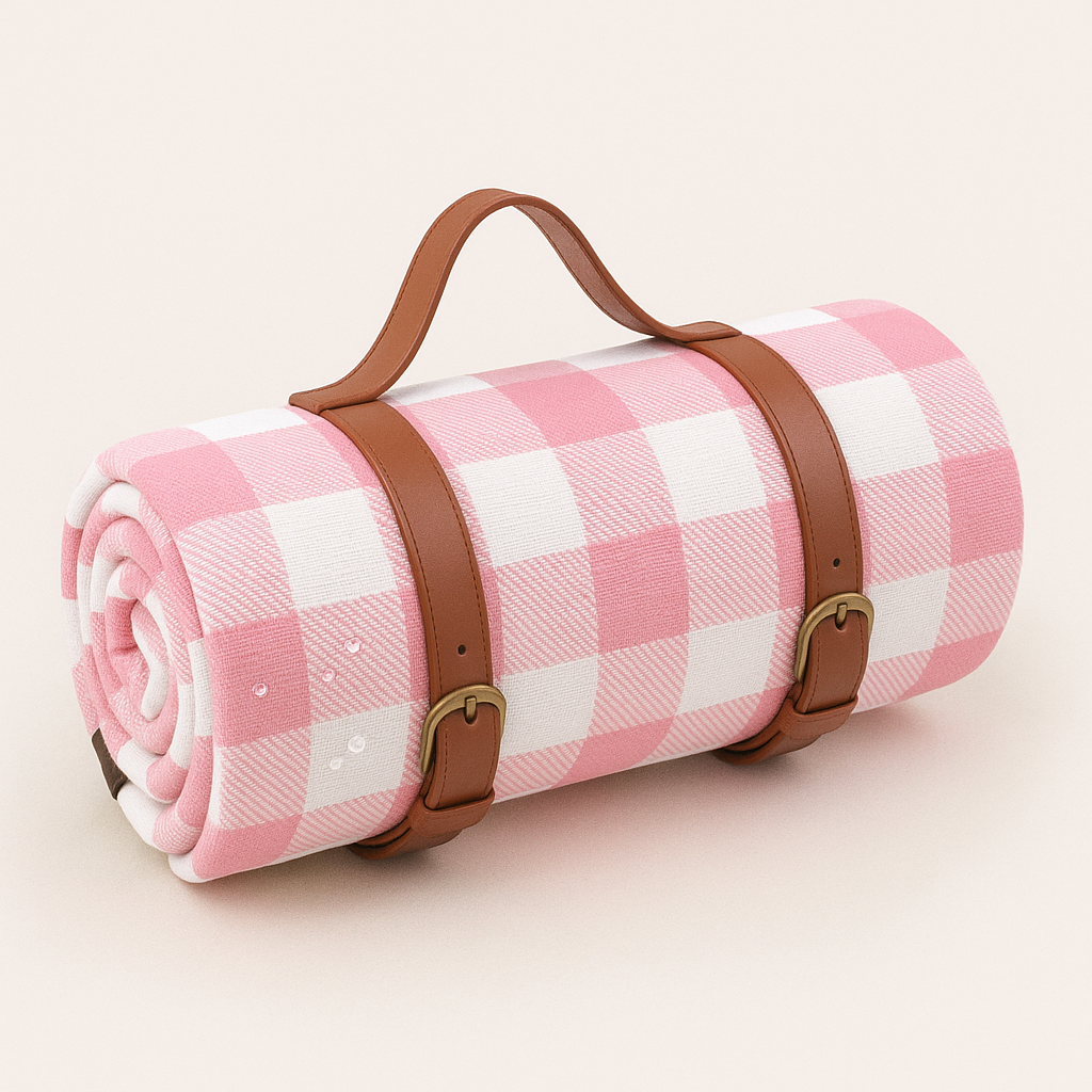 Foldable Waterproof Picnic Blanket with Soft Acrylic Top