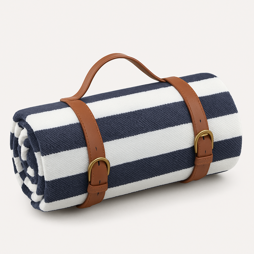 Foldable Waterproof Picnic Blanket with Soft Acrylic Top