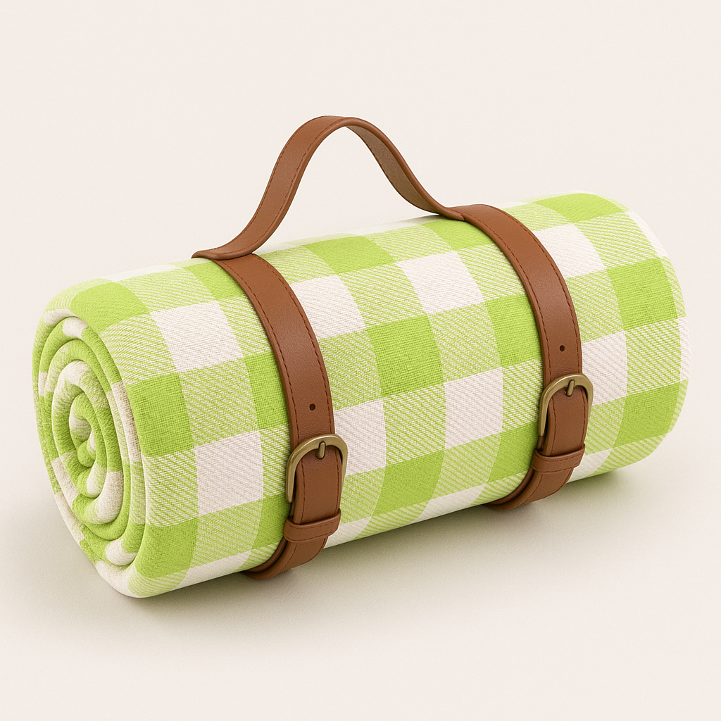 Foldable Waterproof Picnic Blanket with Soft Acrylic Top