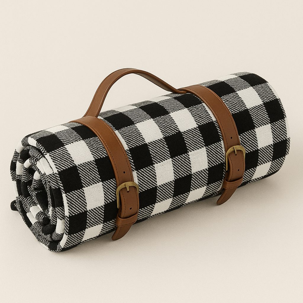 Foldable Waterproof Picnic Blanket with Soft Acrylic Top