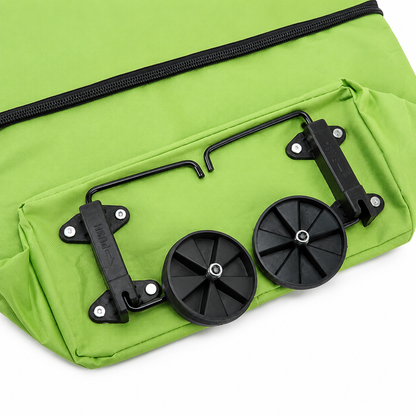 Foldable Wheeled Shopping Hand Cart with Backpack Carry Option