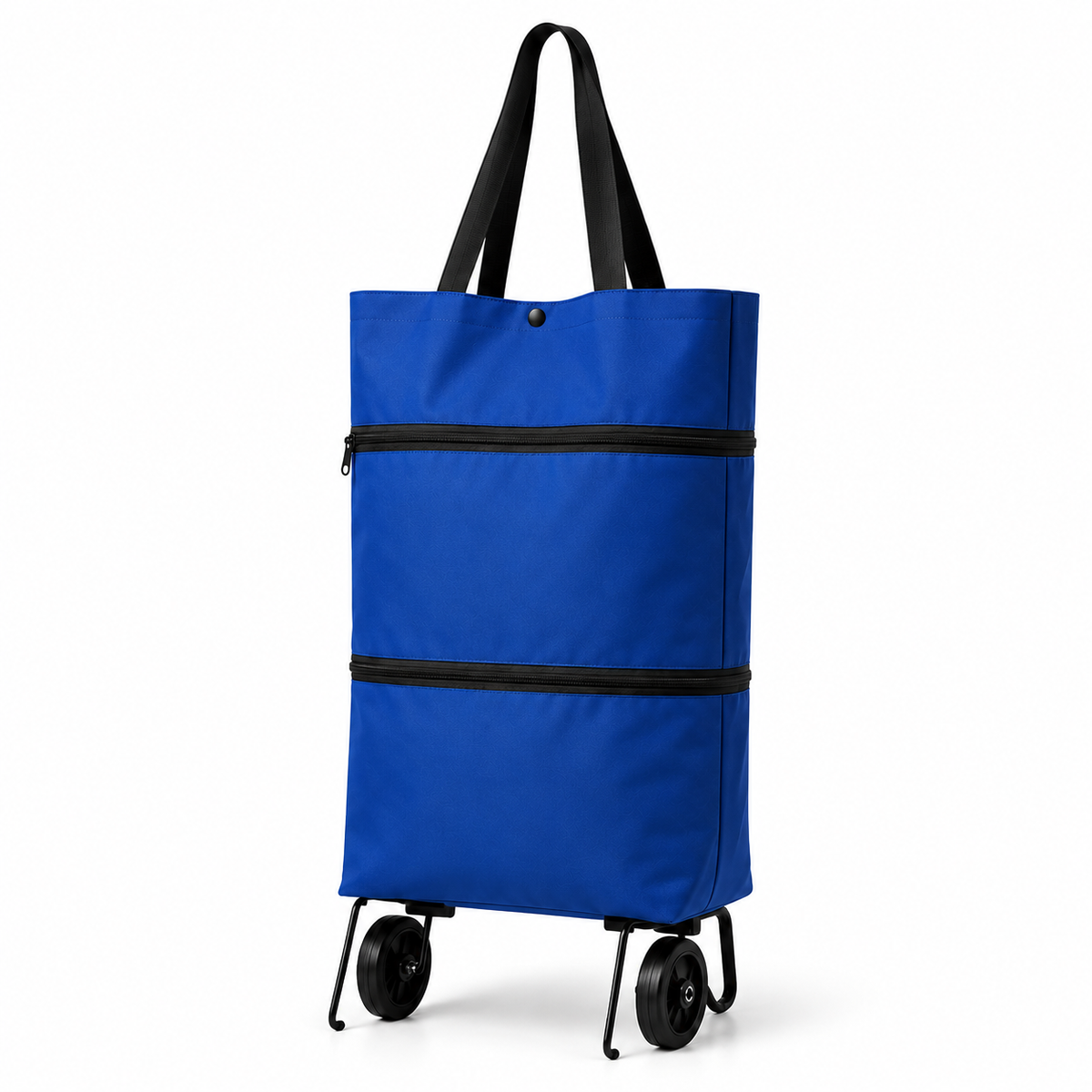 Foldable Wheeled Shopping Hand Cart with Backpack Carry Option