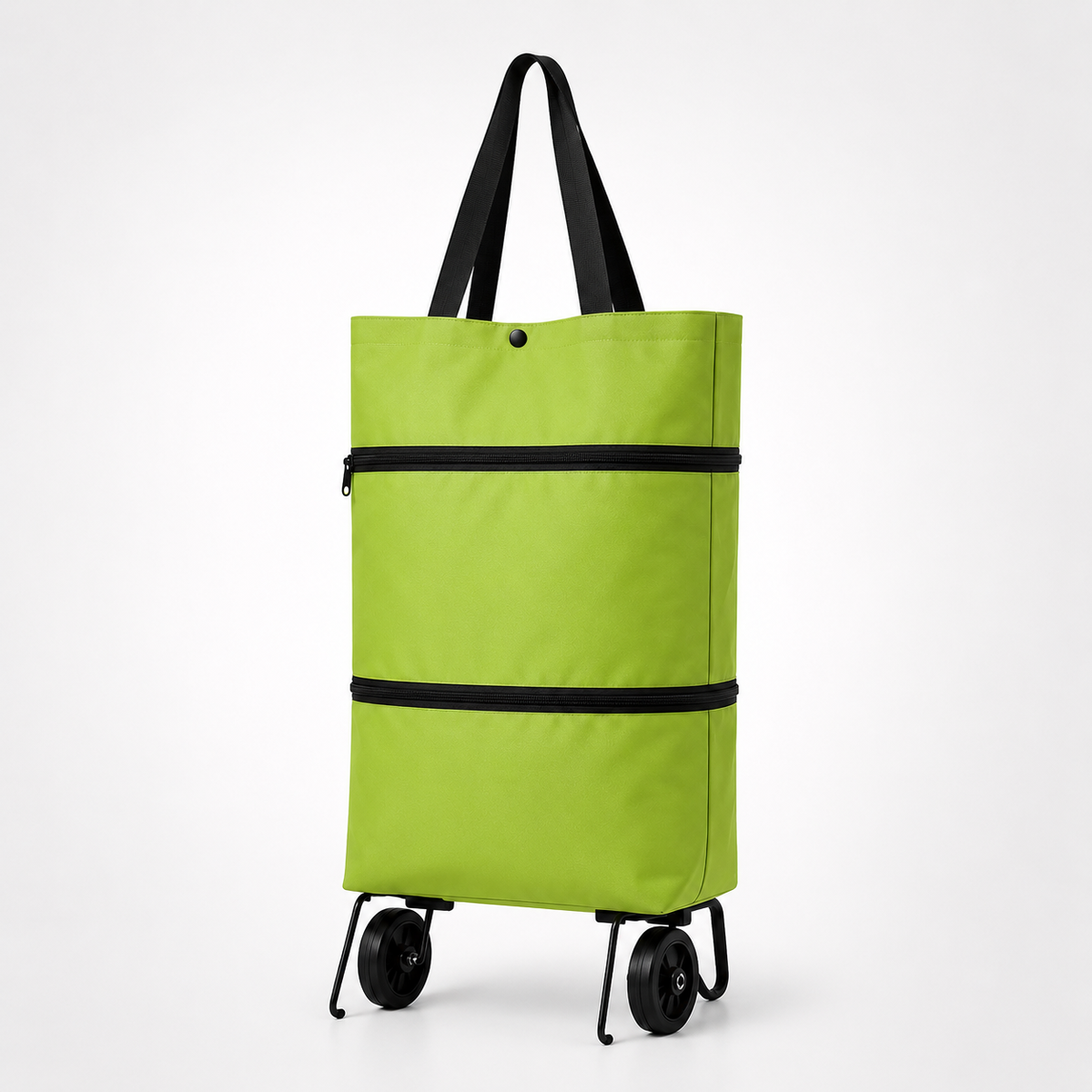 Foldable Wheeled Shopping Hand Cart with Backpack Carry Option