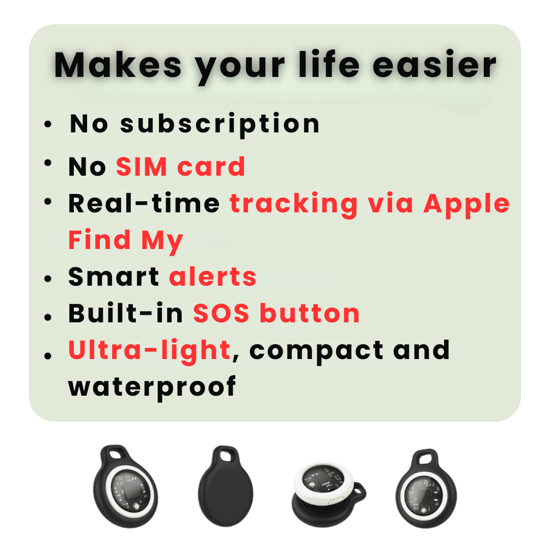 GPS Tracker for Seniors with Waterproof Design and Long Battery Life