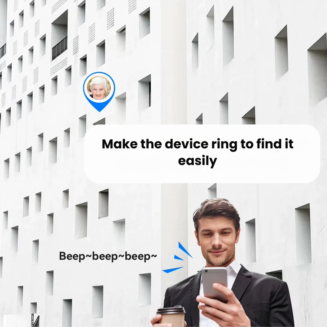 GPS Tracker for Seniors with Waterproof Design and Long Battery Life