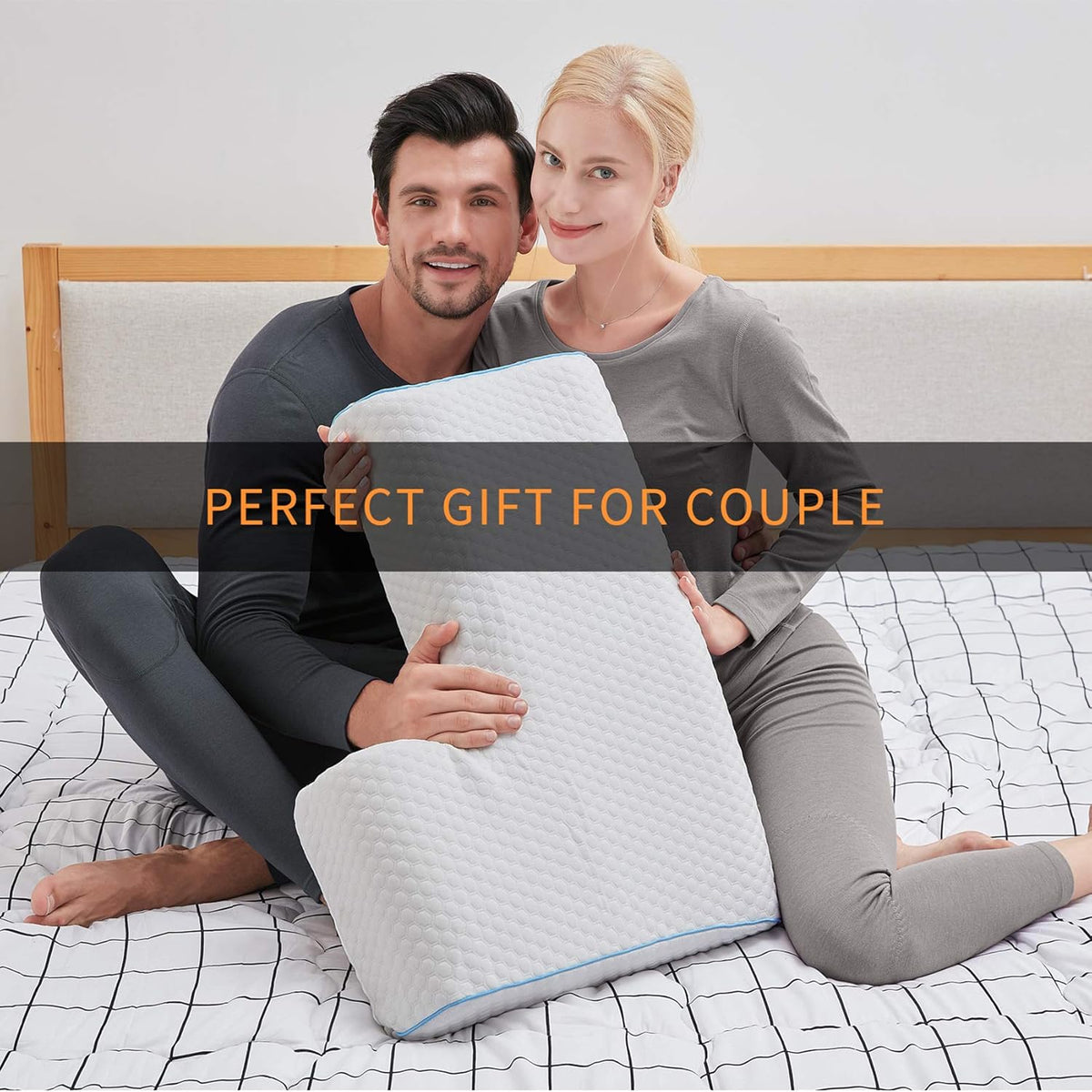 Gel-Infused Shoulder Support Pillow with Arm Pocket for Side Sleepers