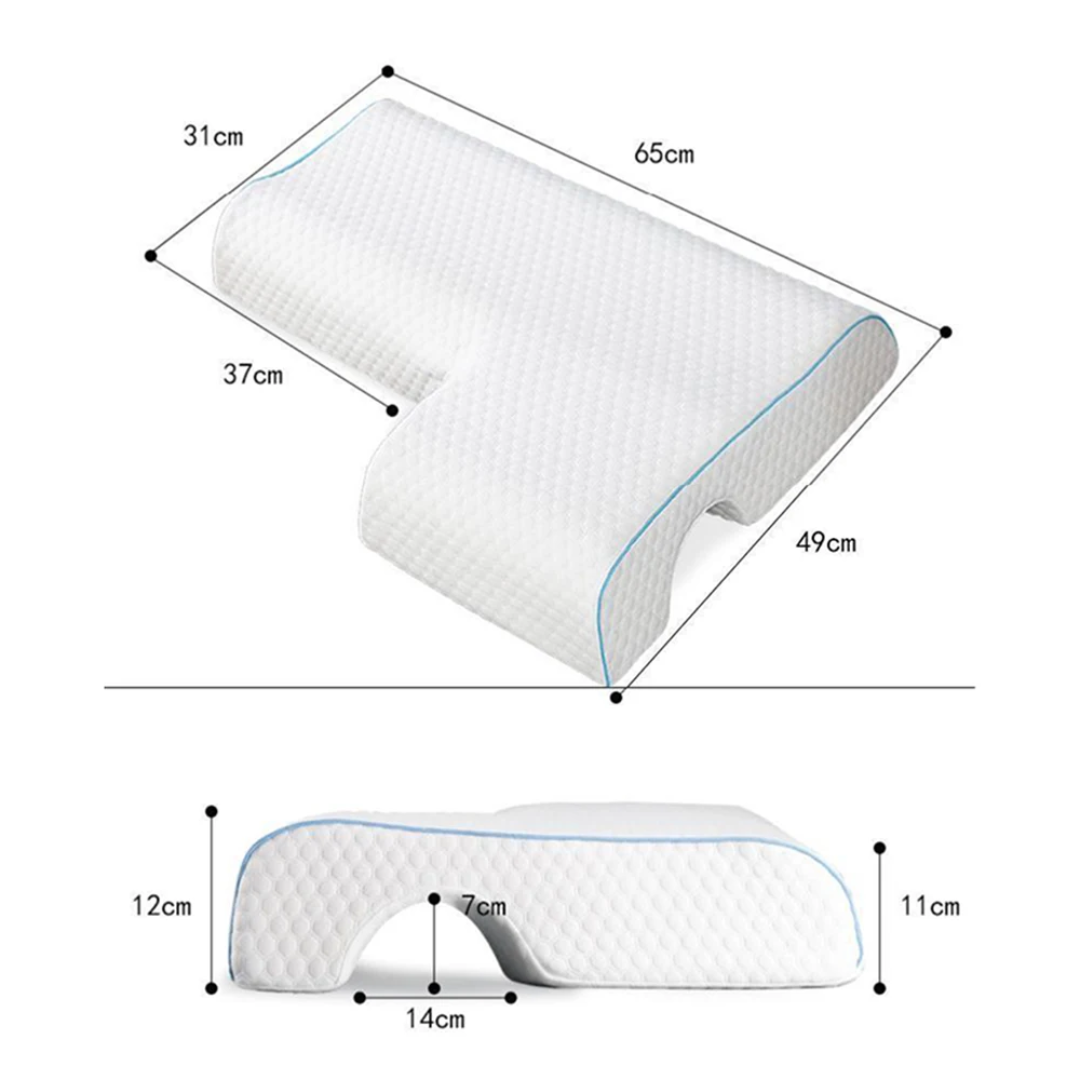 Gel-Infused Shoulder Support Pillow with Arm Pocket for Side Sleepers