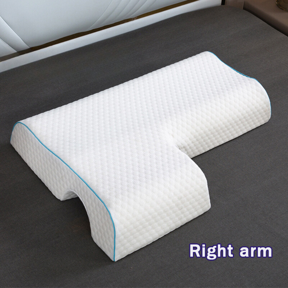 Gel-Infused Shoulder Support Pillow with Arm Pocket for Side Sleepers