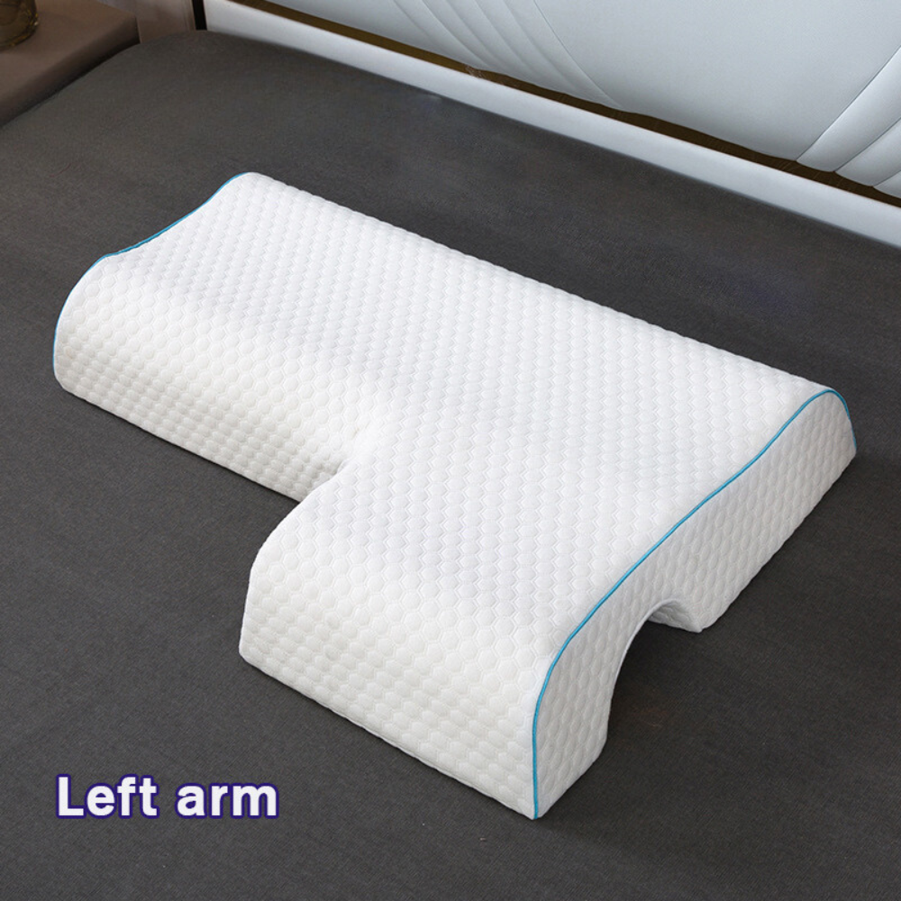 Gel-Infused Shoulder Support Pillow with Arm Pocket for Side Sleepers