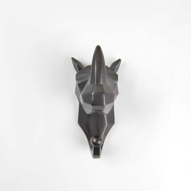 Geometric Animal Wall Hooks for Coats, Bags and Accessories