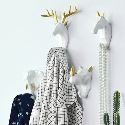 Geometric Animal Wall Hooks for Coats, Bags and Accessories