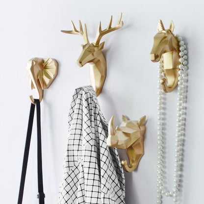 Geometric Animal Wall Hooks for Coats, Bags and Accessories