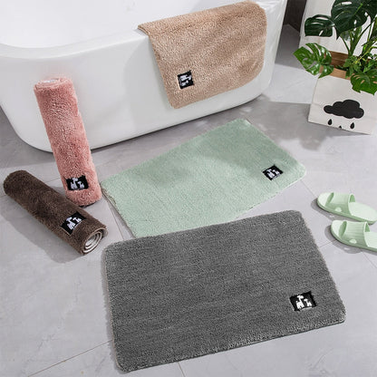 Giraffe Bath Mat with Non-Slip Backing and Absorbent Microfibre