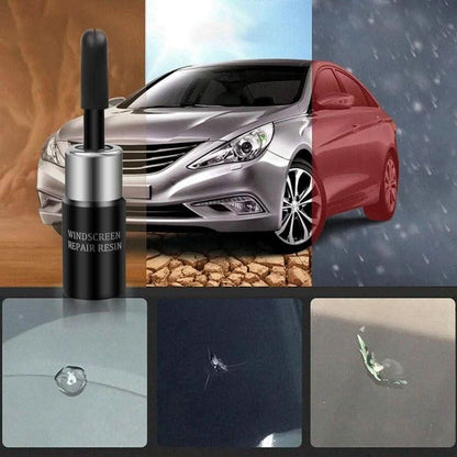 Glass Repair Kit with 2 ml Resin for Windshield Cracks and Chips