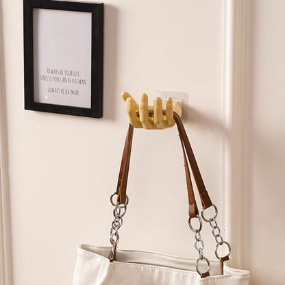 Glossy Polyresin Wall Hook with Solid Pattern