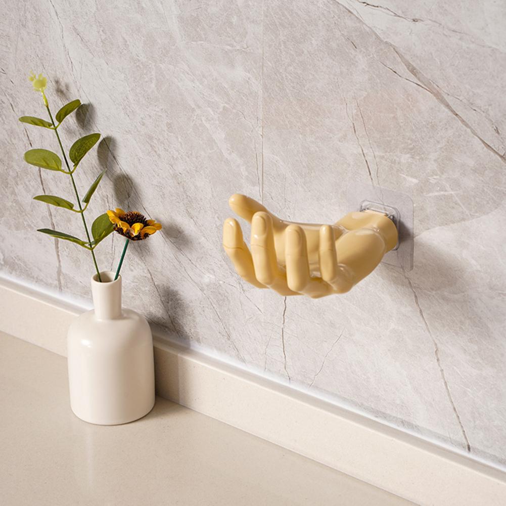Glossy Polyresin Wall Hook with Solid Pattern