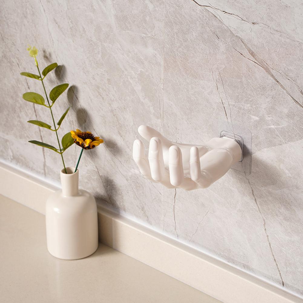 Glossy Polyresin Wall Hook with Solid Pattern