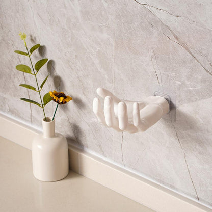 Glossy Polyresin Wall Hook with Solid Pattern