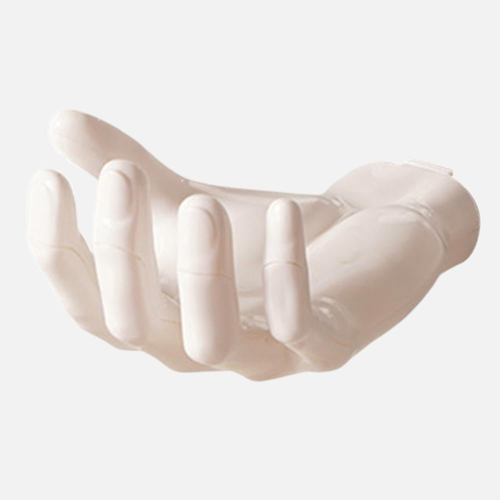 Glossy Polyresin Wall Hook with Solid Pattern