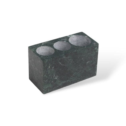 Green Marble Bathroom Set with Gold Soap Dispenser, Tumbler and Tray