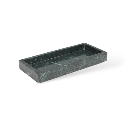 Green Marble Bathroom Set with Gold Soap Dispenser, Tumbler and Tray