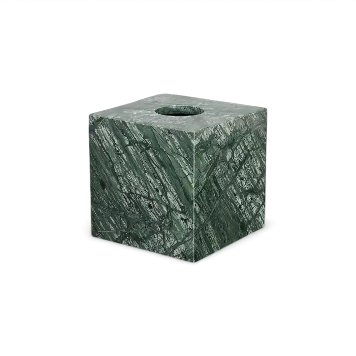 Green Marble Bathroom Set with Gold Soap Dispenser, Tumbler and Tray
