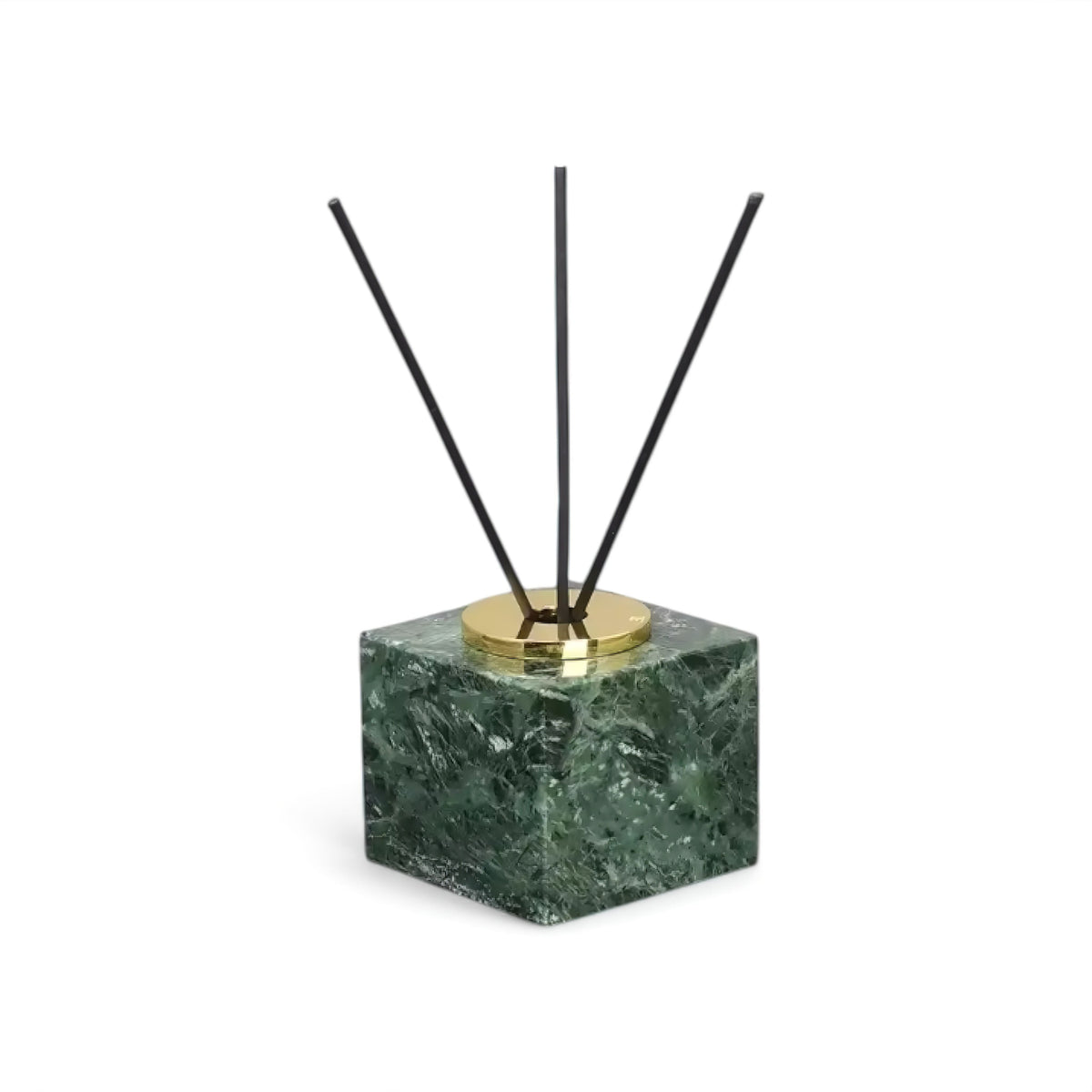 Green Marble Bathroom Set with Gold Soap Dispenser, Tumbler and Tray