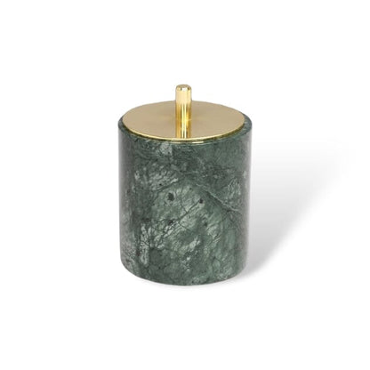 Green Marble Bathroom Set with Gold Soap Dispenser, Tumbler and Tray