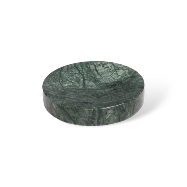 Green Marble Bathroom Set with Gold Soap Dispenser, Tumbler and Tray