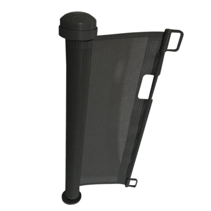 Retractable Baby Pet Safety Gate Adjustable Mesh Barrier One Hand Indoor Outdoor