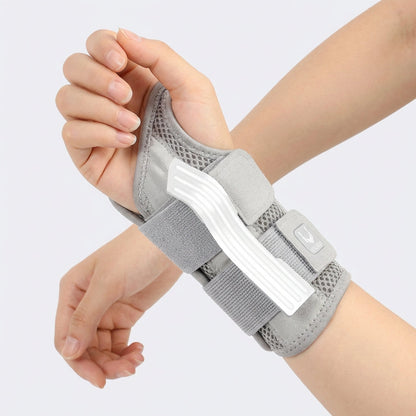 Half Finger Wrist Support with Removable Splint and Adjustable Straps