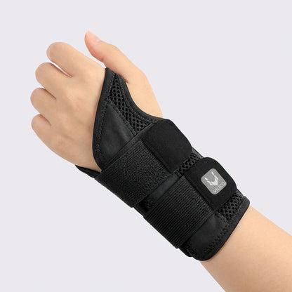 Half Finger Wrist Support with Removable Splint and Adjustable Straps
