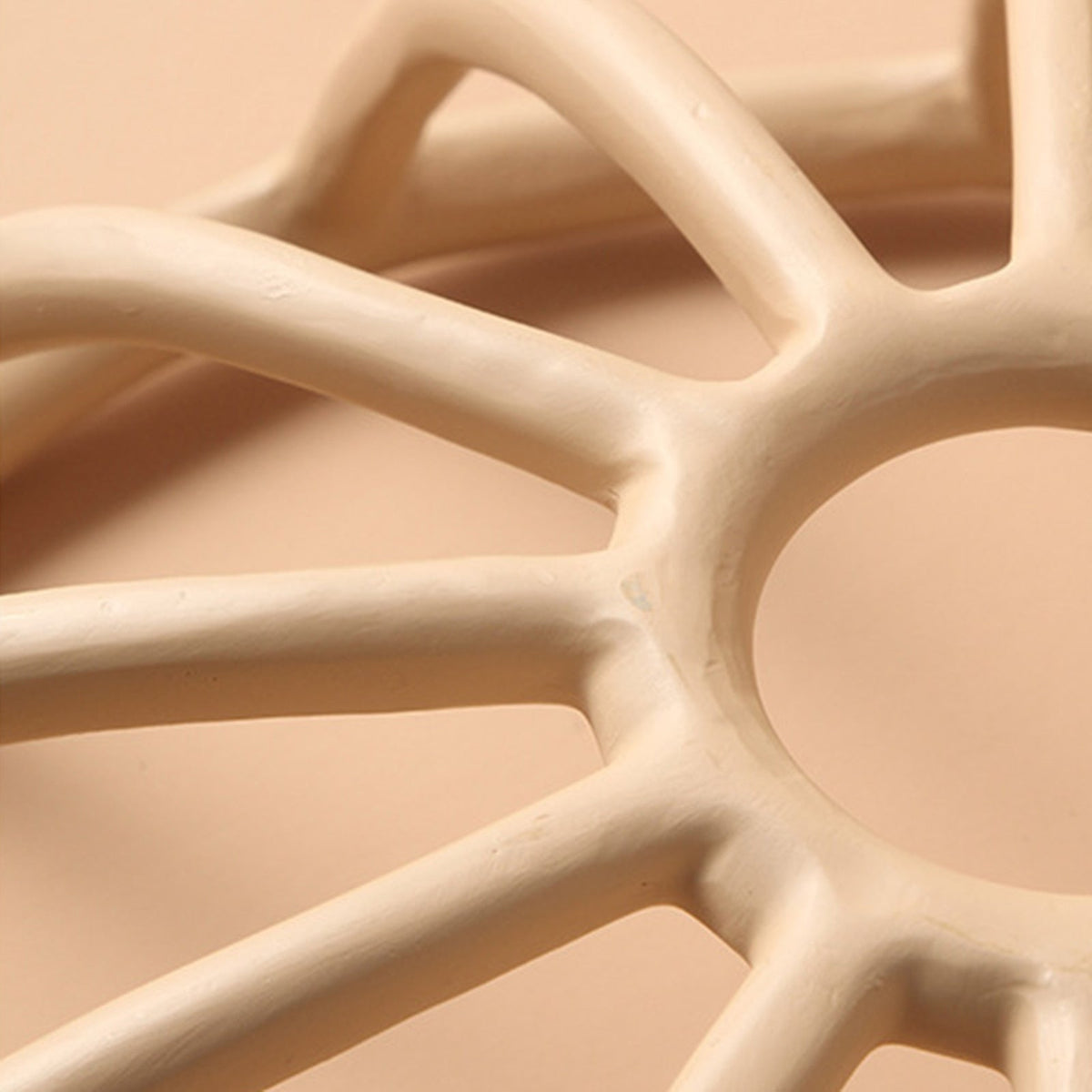 Handcrafted Resin Fruit Basket with Natural Woven Design