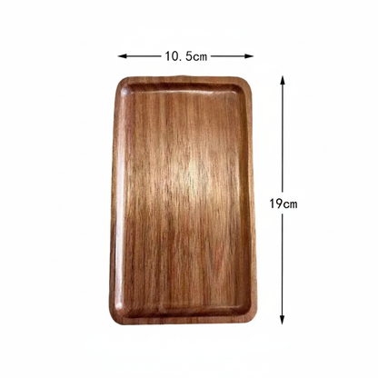 Handcrafted Solid Wood Serving Tray with Smooth Natural Finish