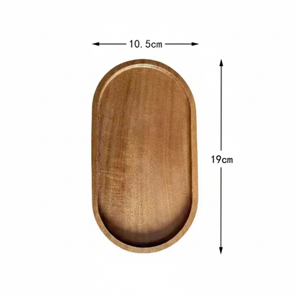 Handcrafted Solid Wood Serving Tray with Smooth Natural Finish