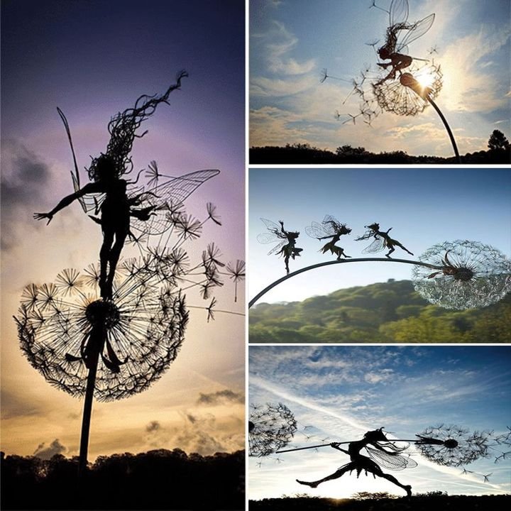 Handcrafted Stainless Steel Fairy Garden Decorations